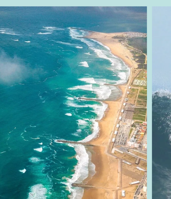 Aerial view of Costa da Caparica